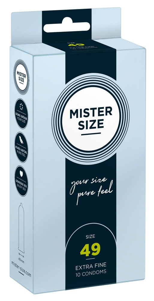 Slim Fit 49MM Condooms 10 stuks Extra Fine - Mister Size