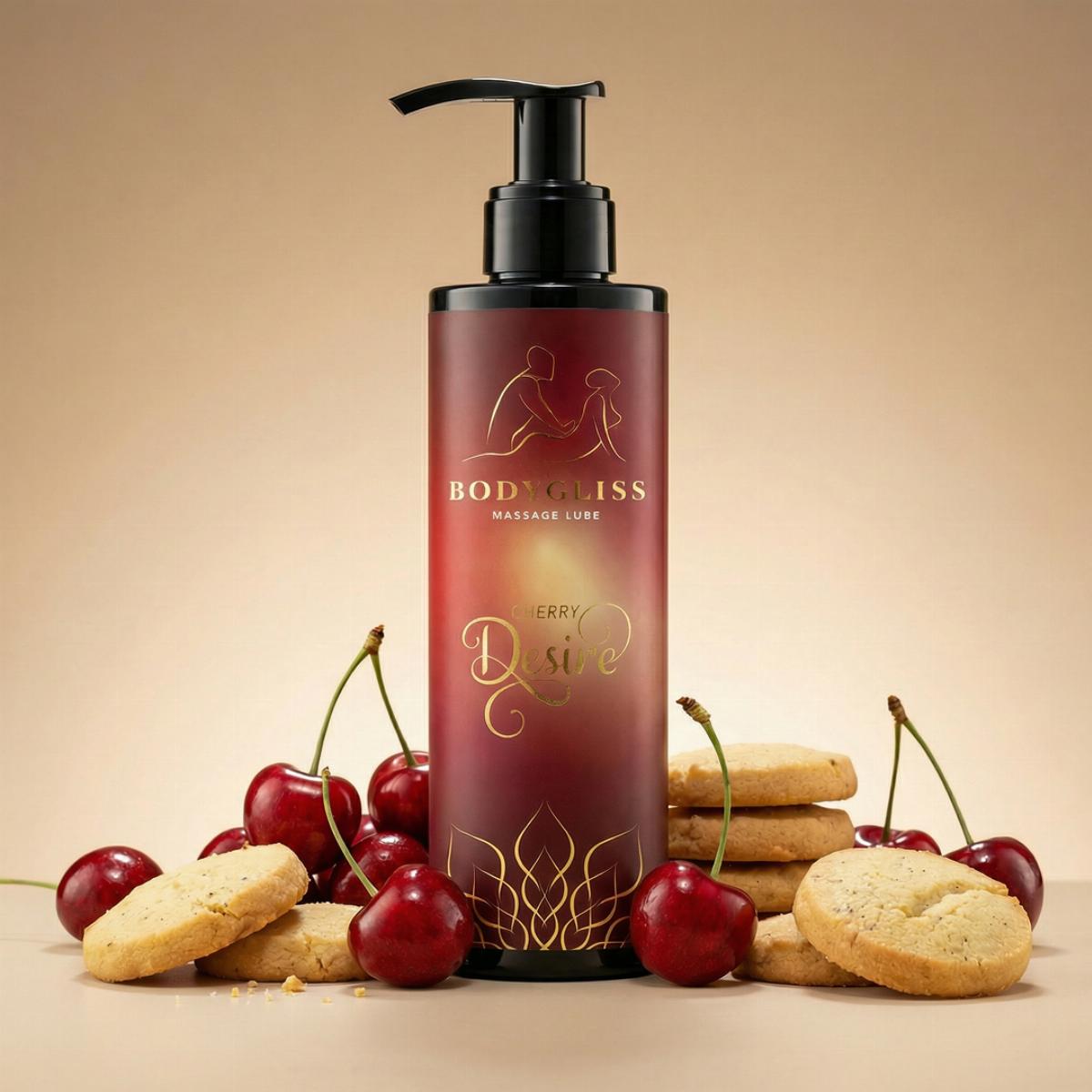 BodyGliss Cherry Desire Massageolie & Glijmiddel – 150 ml