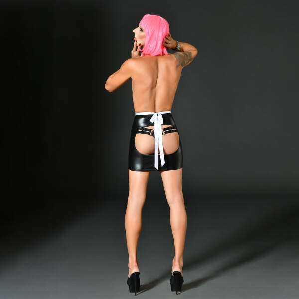 Patrice Catanzaro - Cross Dress - Mme Catherine - Wetlook Rok - Zwart - Afbeelding 4