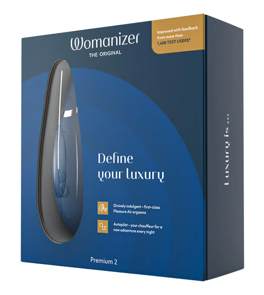 Womanizer - Premium 2 - Clitoris Vibrator - Luchtdruk - Blauw - Afbeelding 5