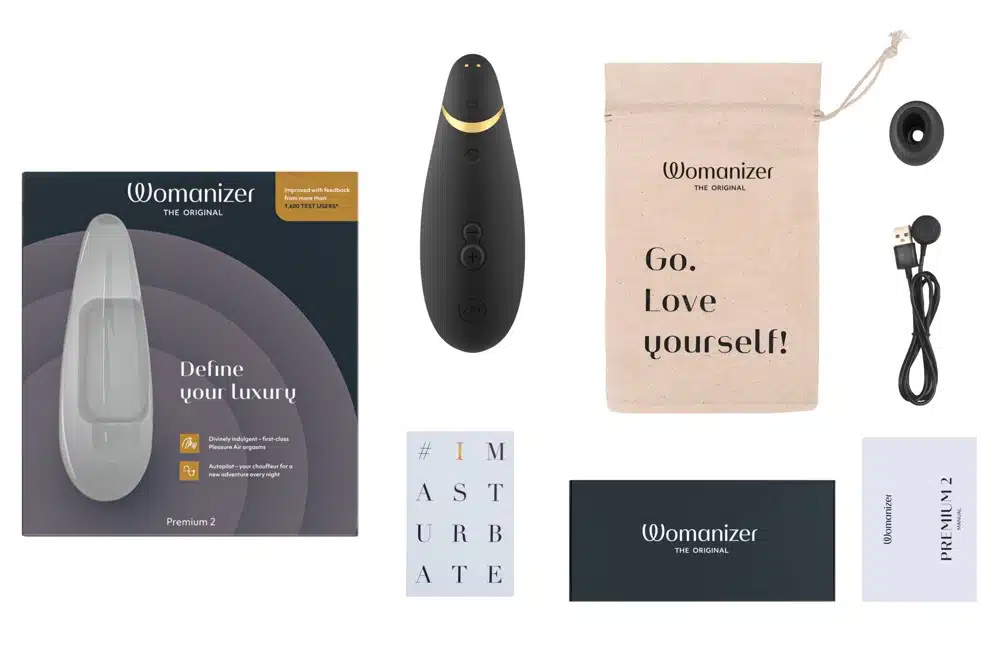 Womanizer - Premium 2 - Clitoris Vibrator - Luchtdruk - Zwart - Afbeelding 4