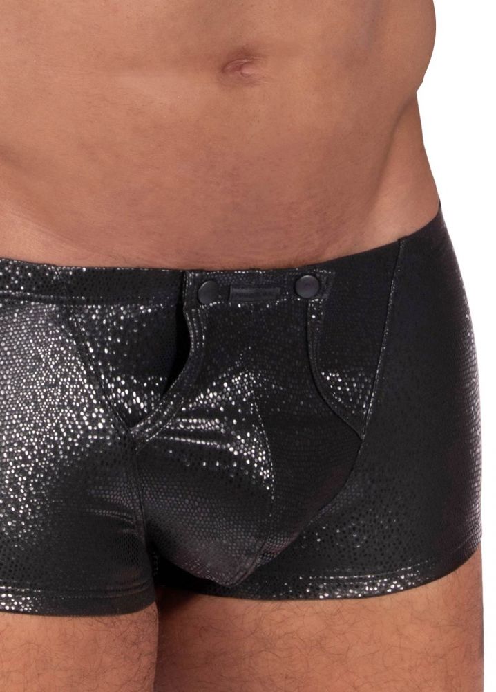 Manstore - M2317 - Popper Pants - Print - PU-leer - Zwart - Afbeelding 2