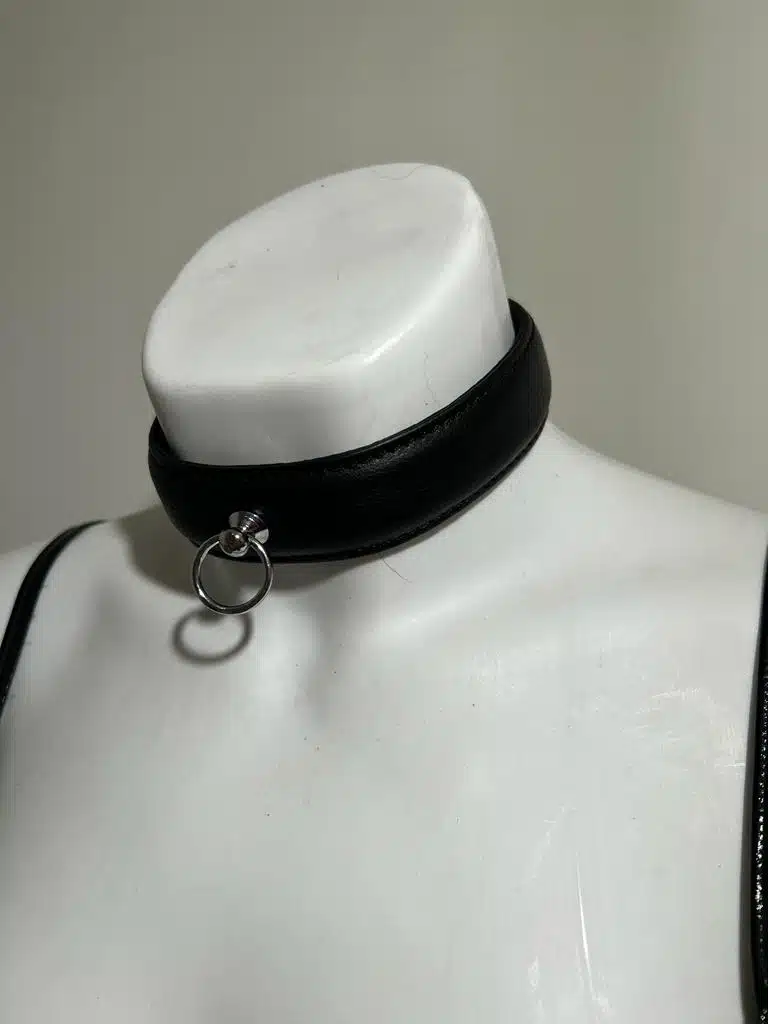 Collar - Leer - Zwart - Afbeelding 3
