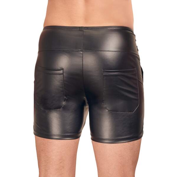 NEK - Wetlook Short - 4 Gespen - Zwart - Afbeelding 3