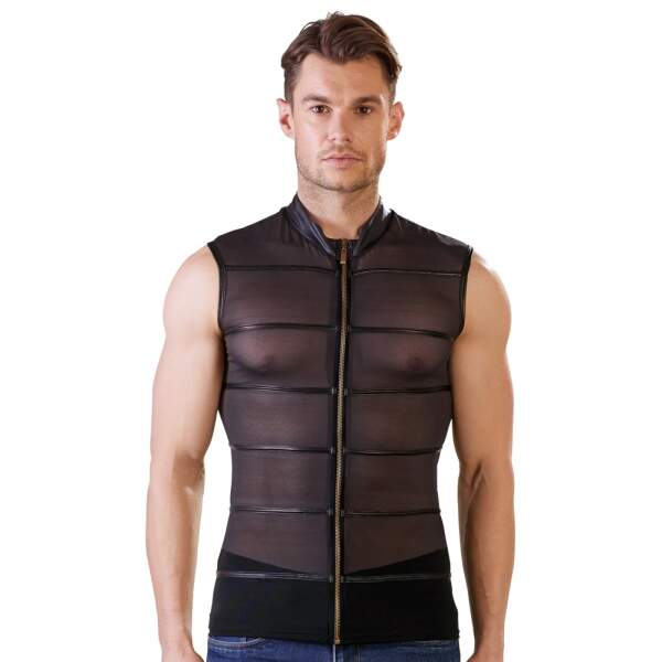 Mouwloos Gaas Shirt NEK - Afbeelding 2