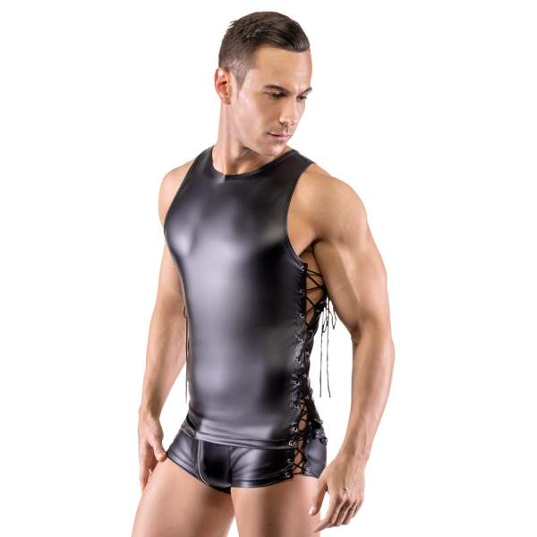 Svenjoyment - Shorts - Veters - Wetlook - Zwart - Afbeelding 3