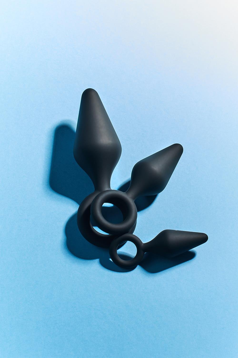 DreamToys - Fant*ASS*tic - Anal Training Kit - 3 Butt Plugs - Ring - Siliconen - Zwart