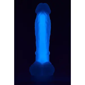 Dream Toys - Radiant - Dildo - Medium - Glow in the Dark - Soft Siliconen - Blauw