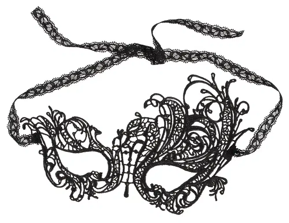 Cottelli Collection - Masker - Kant - Zwart - Afbeelding 3