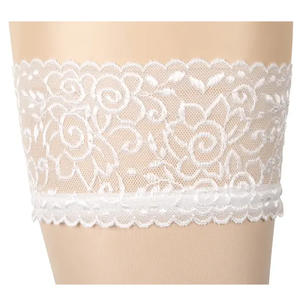 Cottelli Collection - Hold-up Kousen - 17 denier - Wit - Afbeelding 3
