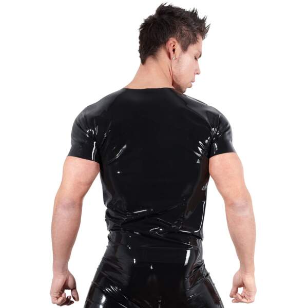 The Latex Collection - Shirt - Latex - Zwart - Afbeelding 3