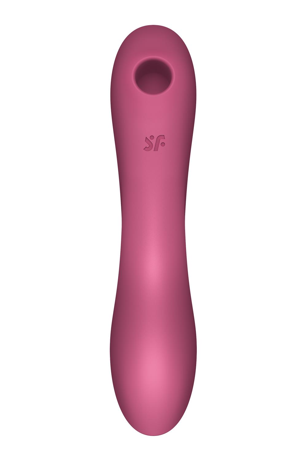 Satisfyer - Curvy Trinity 3 - Multi Use Vibrator - Luchtdruk Vibrator - Rood - Afbeelding 2