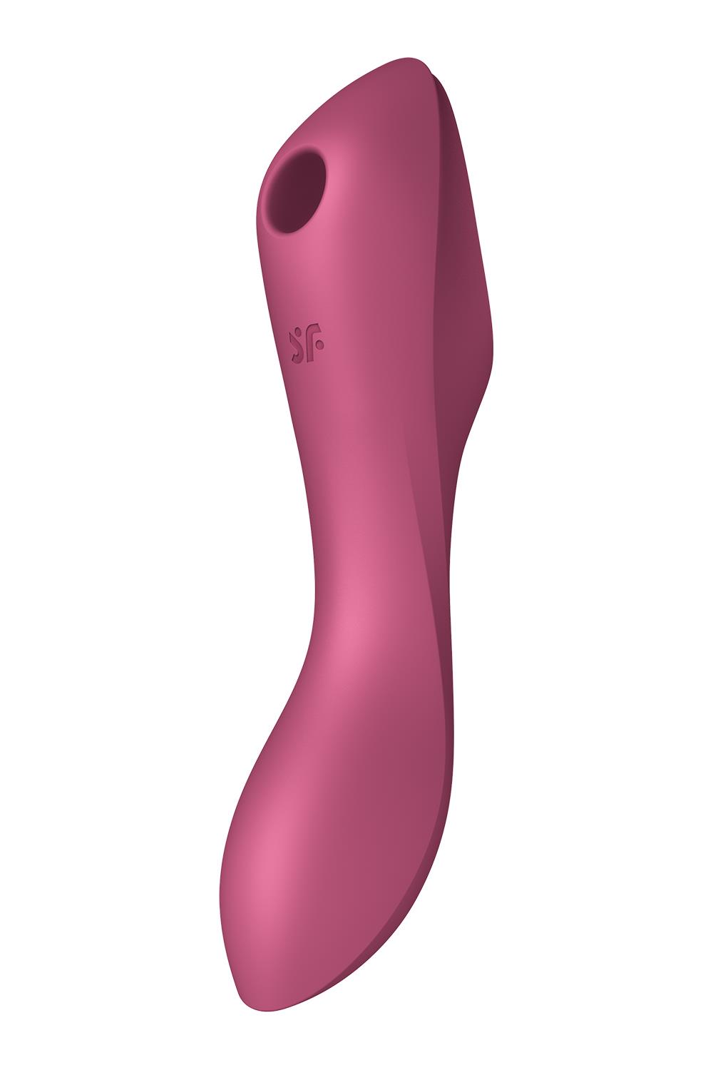 Satisfyer - Curvy Trinity 3 - Multi Use Vibrator - Luchtdruk Vibrator - Rood - Afbeelding 3