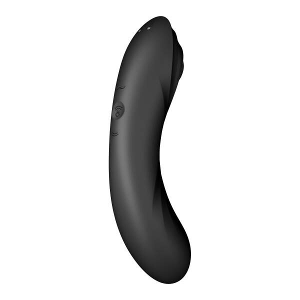 Satisfyer - Curvy Trinity 4 - Multi Use Vibrator - Luchtdruk Vibrator - Zwart - Afbeelding 2