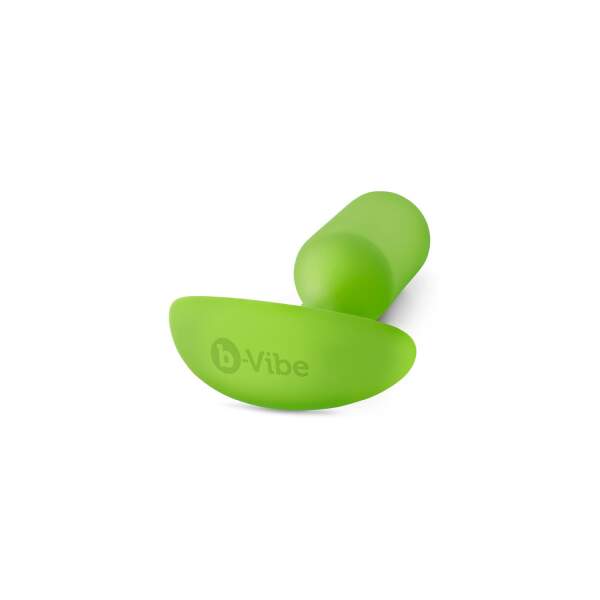 b-Vibe - Snug Plug 3 - Verzwaarde Butt Plug - Siliconen - Groen - Afbeelding 4