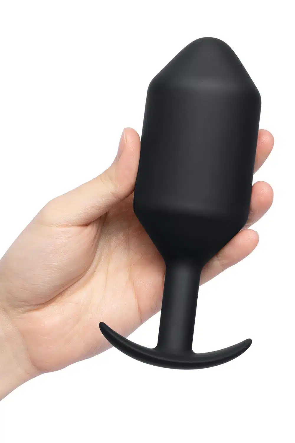 b-Vibe - Snug Plug 7 - Verzwaarde Butt Plug - Siliconen -Zwart