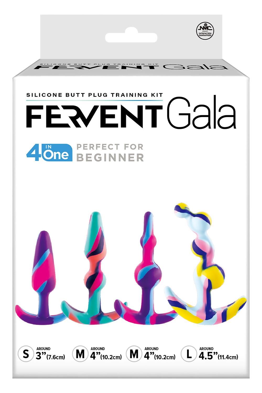 NMC - Anal Training Kit - 4 Butt Plugs - Beginner - Siliconen - Multi Color - Afbeelding 2