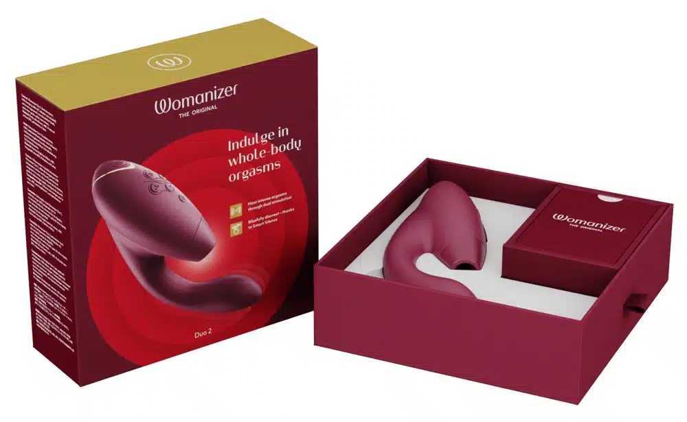 Womanizer - Duo 2 - Clitoris Stimulator - G-Spot Vibrator - Luchtdruk - Vibraties - Rood - Afbeelding 10
