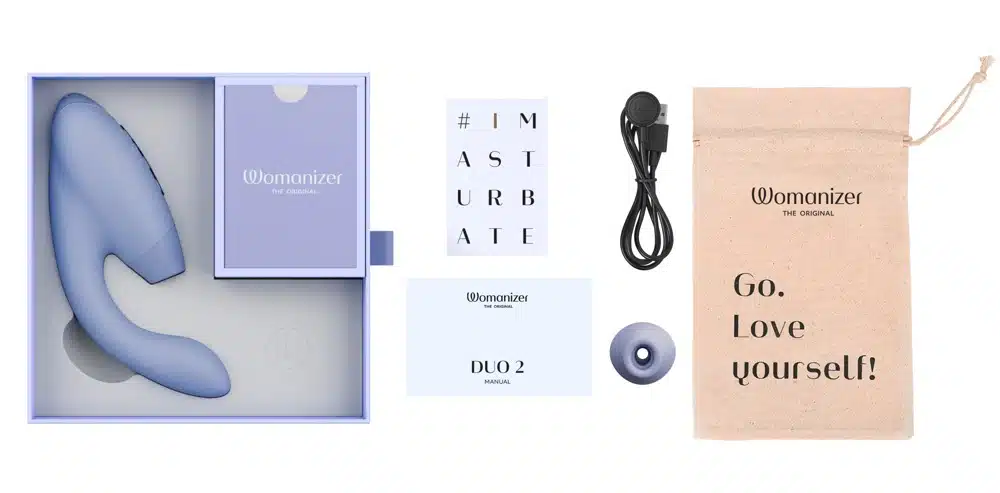 Womanizer - Duo 2 - Clitoris Stimulator - G-Spot Vibrator - Luchtdruk - Vibraties - Paars - Afbeelding 9