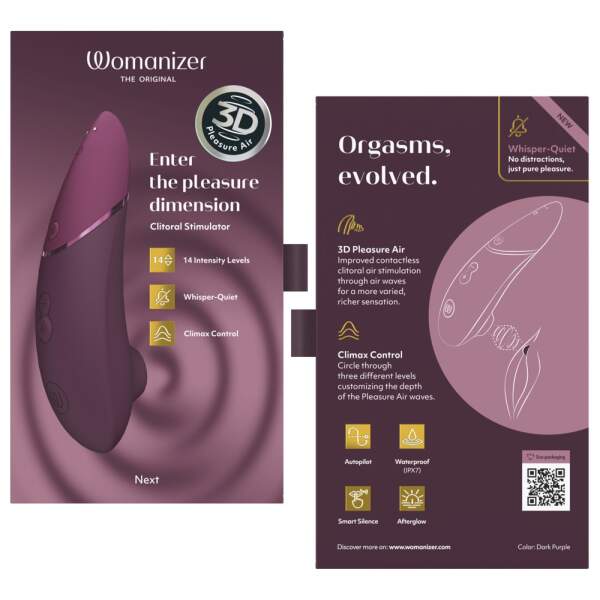 Womanizer - NEXT - 3D Pleasure Air Technology - Luchtdruk - Climax Control - Paars - Afbeelding 8
