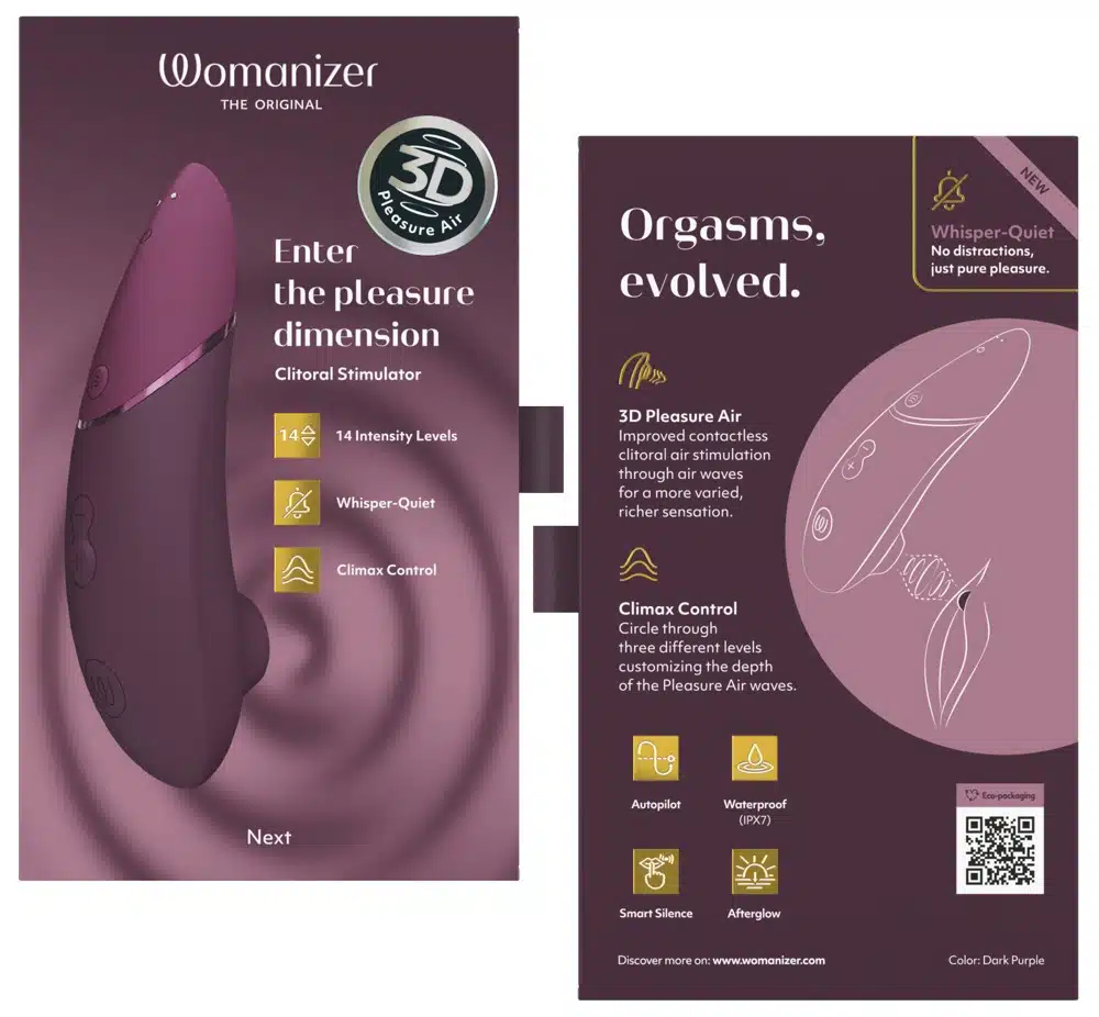 Womanizer - NEXT - 3D Pleasure Air Technology - Luchtdruk - Climax Control - Paars - Afbeelding 8