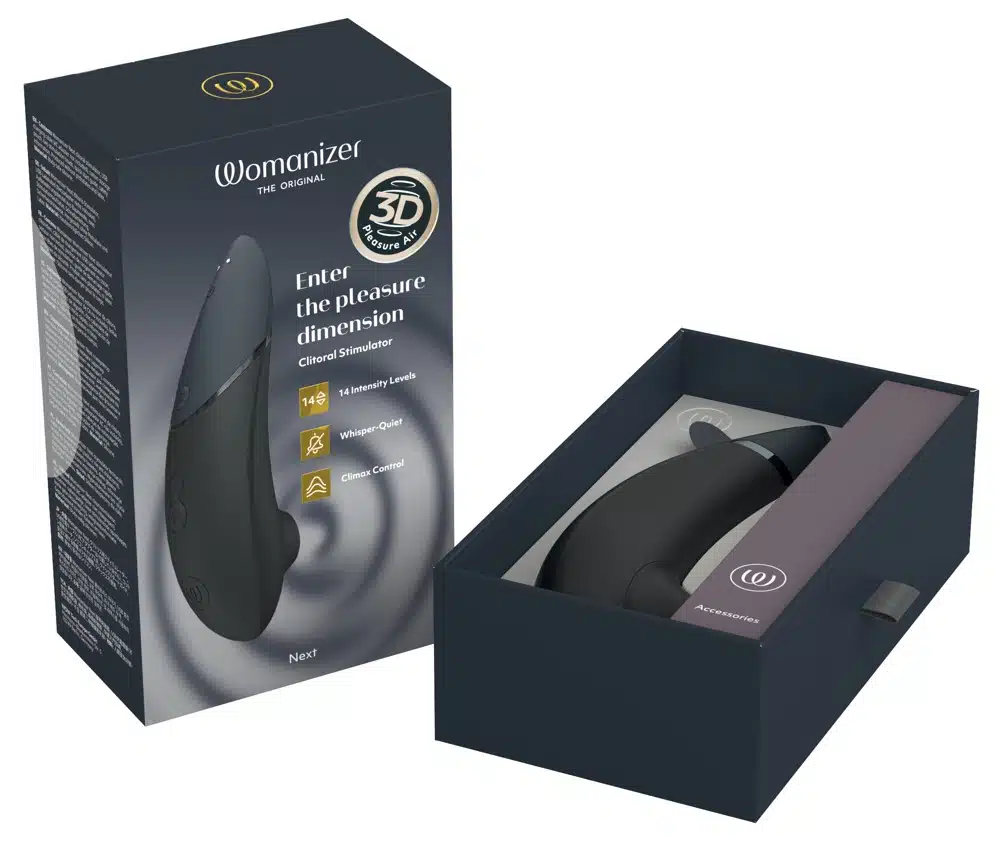 Womanizer - NEXT - 3D Pleasure Air Technology - Luchtdruk - Climax Control - Zwart - Afbeelding 8