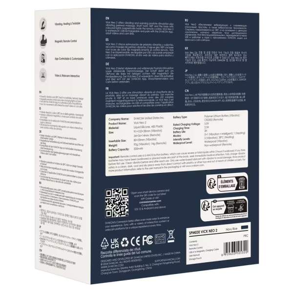 Iker Neo – Pulserende Prostaatvibrator met App en Dubbele Stimulatie - Svakom - Afbeelding 9