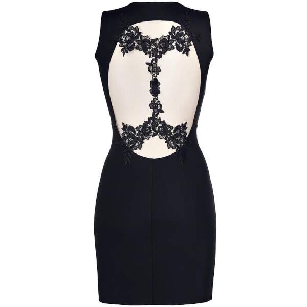 Axami - Jurk Diana - Lycra - Gaas - Zwart - Afbeelding 4