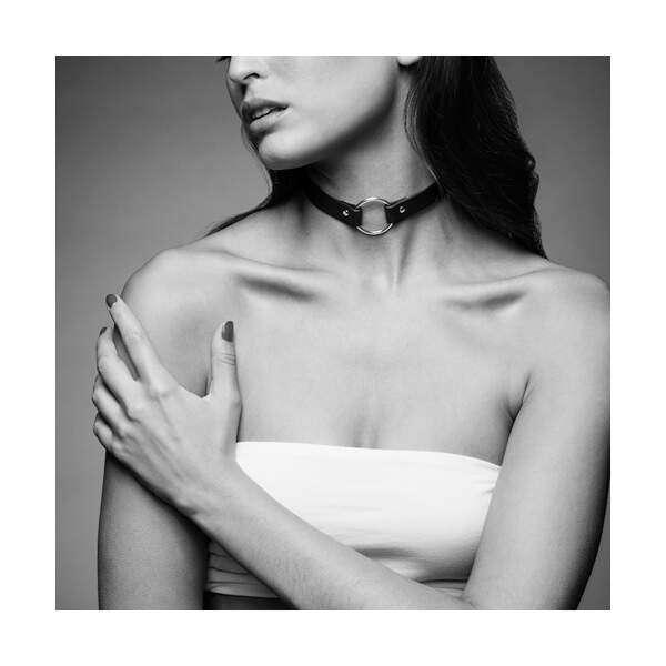 Bijoux Indiscrets - MAZE - Choker - PU-leer - Bruin - Afbeelding 3