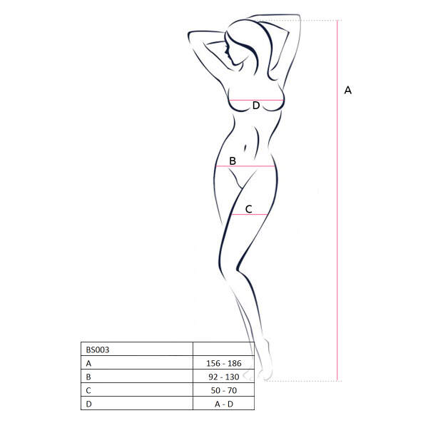 Bodystocking 036 Black - Afbeelding 3