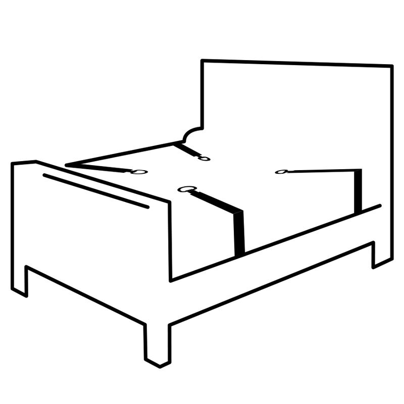 Darkness | Bed Bondage Set | BDSM - Afbeelding 2