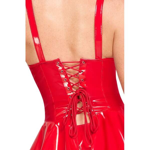 Black Level - Set - Top met Rokje - Verstelbaar - Losse String - Lak - Rood - Afbeelding 5