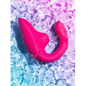 Womanizer - Blend - Clitoris Luchtdruk Stimulator - G-Spot Vibrator - Rabbit - Vibrant Pink
