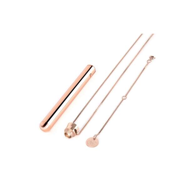 Le Wand - Necklace Vibe - Ketting  - Vibrator - Stainless Steel - Rose Gold - Afbeelding 4