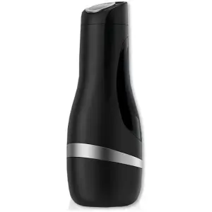 Satisfyer - Men Silver Classic - Masturbator - Siliconen - Zilver - Zwart