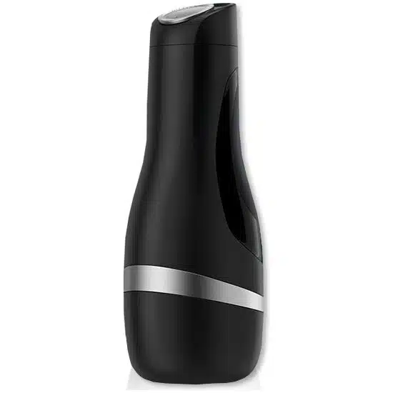 Satisfyer - Men Silver Classic - Masturbator - Siliconen - Zilver - Zwart