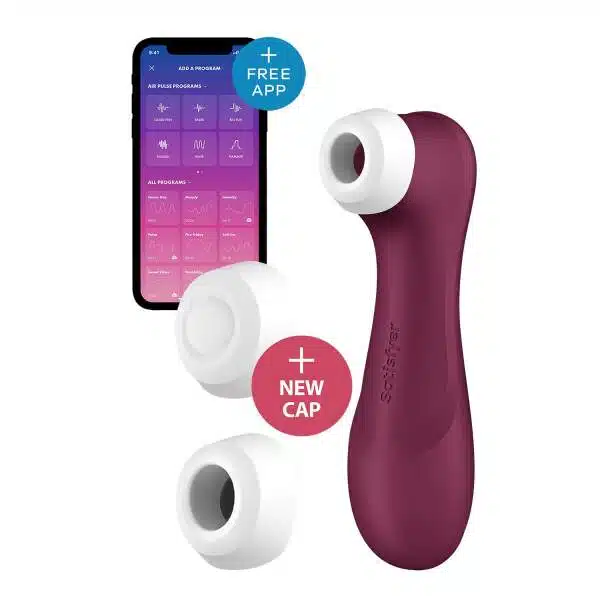 Satisfyer - Pro 2 Generation 3 - Liquid Air Technology - Vibraties - Met App - Wijnrood
