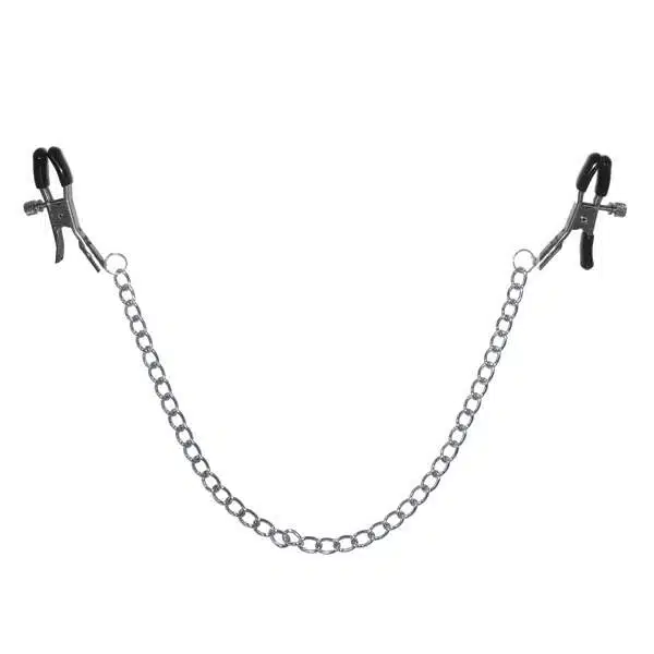 Verstelbare Tepelklemmen met Ketting - Sex & Mischief