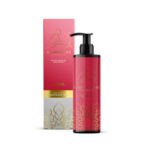Bodygliss - Massageolie - Glijmiddel - Silky Soft Oil - Rozenblaadjes