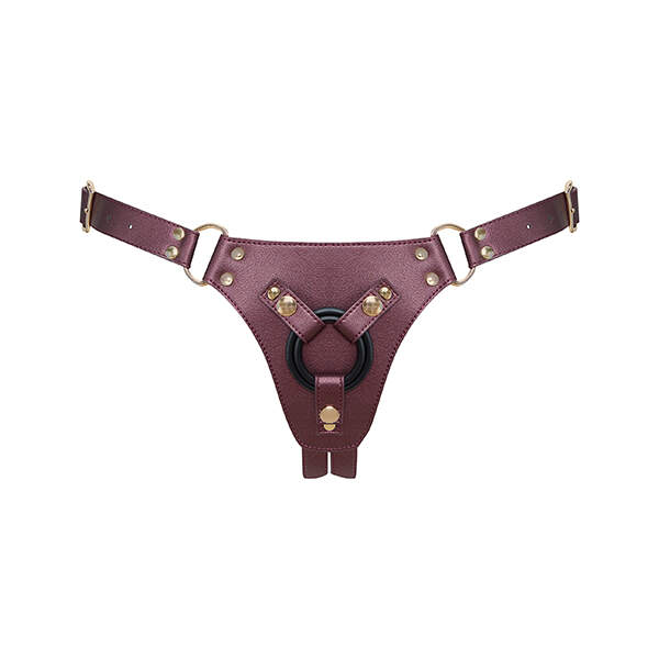 Strap-On-Me - Voorbind Harnas - Maat XS - XXL - PU-leer - Paars - Afbeelding 4