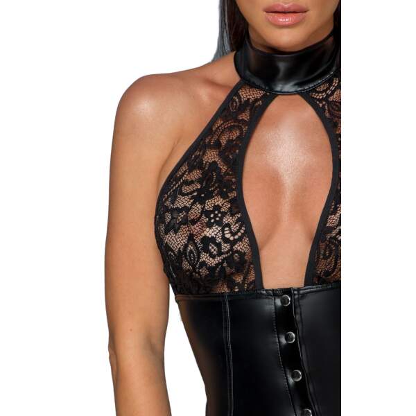 Noir Handmade Wetlook Jurk Kinky Play - Afbeelding 3