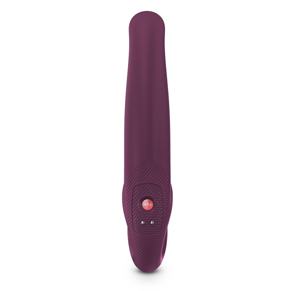 Fun Factory - Share Vibe Pro - Double Dildo - Voorbind Dildo zonder Harnas - Vibrerend - Burgundy - Afbeelding 4