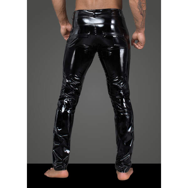 Noir Handmade Lak Broek Rebellious - Afbeelding 6