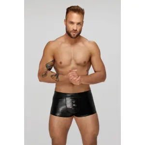 Noir Handmade - H069 - Short - Croco Lak - Zwart