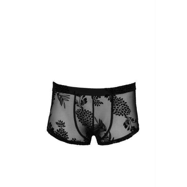 Noir Handmade - H074 - Short - Flockprint - Gaas - Zwart