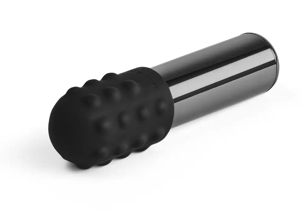 Le Wand - Bullet - Mini Vibrator - 2 Verwisselbare Opzetstukken - Zwart - Afbeelding 4