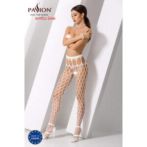 Panty Visnet Open Kruis Wit S021 - Passion