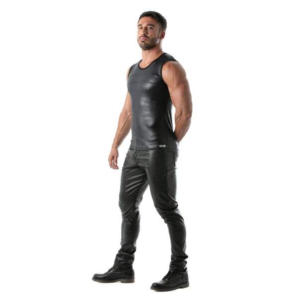 TOF PARIS - Fetish Tank Top - Wetlook - Zwart - Afbeelding 5