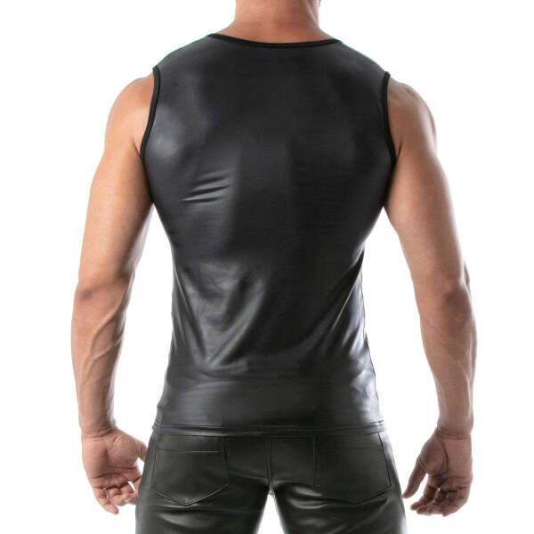 TOF PARIS - Fetish Tank Top - Wetlook - Zwart - Afbeelding 3