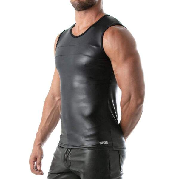 TOF PARIS - Fetish Tank Top - Wetlook - Zwart - Afbeelding 2